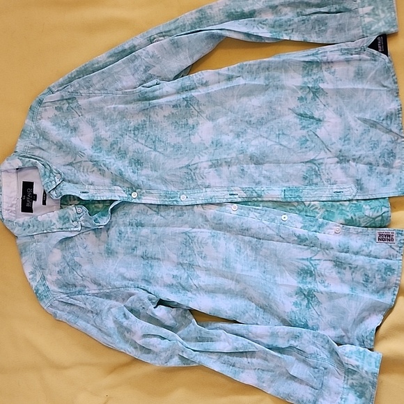BUFFALO DAVID BITTON pattern button down - Picture 1 of 4